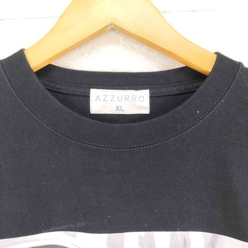AZZURRO プリント長袖カットソー メンズ XL