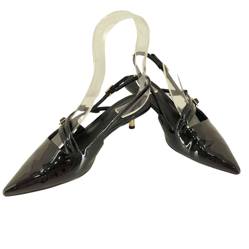 チャールズアンドキース CHARLES&KEITH バックルストラップ キトゥンヒールスリングバックパンプス レディース JPN:36