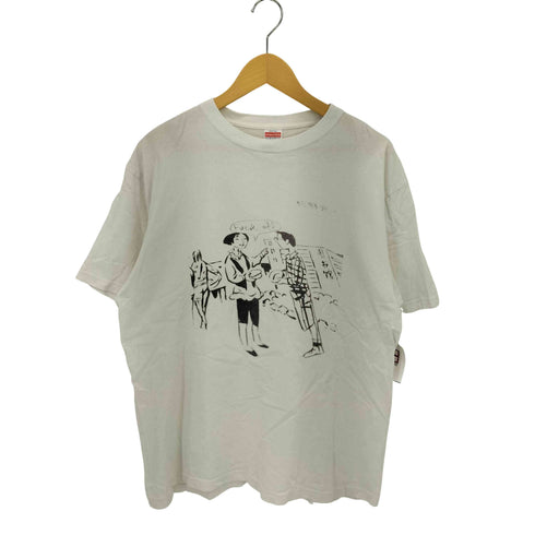 ユナイテッドアスレ UNITED ATHLE FUCK 0FF イラストデザイン クルーネック 半袖Tシャツ カットソー メンズ XL