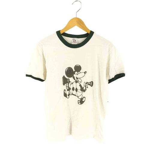 クロスアンドスティッチ CROSS&STITCH グラフィックプリント クルーネック 半袖リンガーTシャツ メンズ LARGE