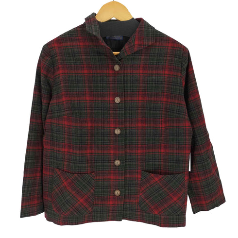 ペンドルトン PENDLETON 70S オープンカラーL/S チェックシャツ レディース import:M