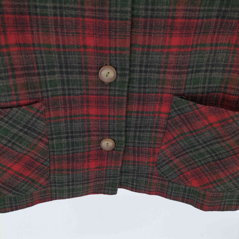 ペンドルトン PENDLETON 70S オープンカラーL/S チェックシャツ レディース import:M