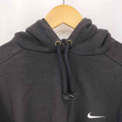 ナイキ NIKE 00s 銀タグ ワンポイント刺繍 プルオーバーパーカー レディース S