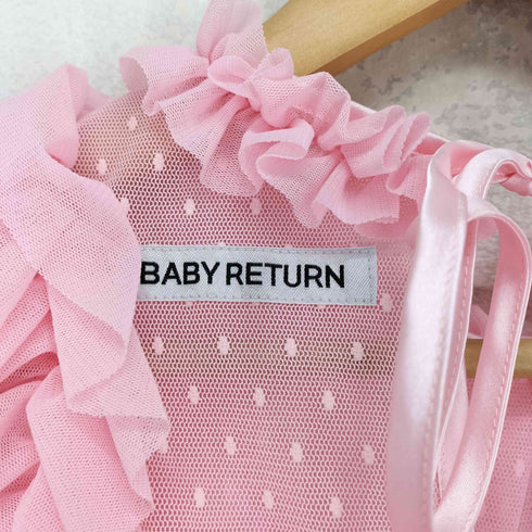 BABY RETURN フリルチュールワンピース sweet レディース FREE