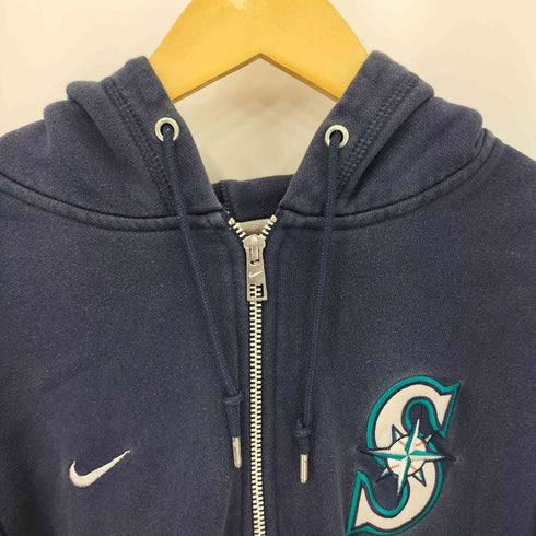 ナイキ NIKE Seattle Mariners ロゴ刺繍 ジップアップパーカー メンズ L