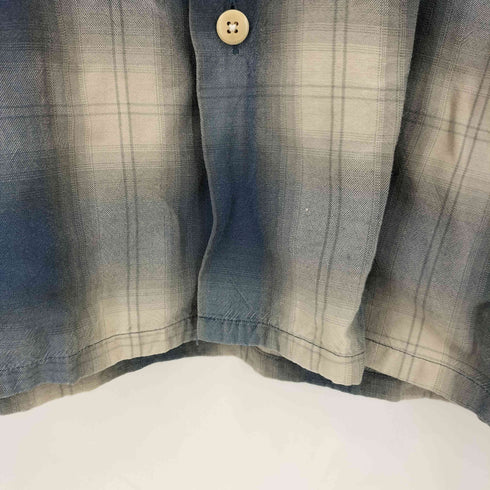 ラルフローレン RALPH LAUREN オンブレチェック レーヨン オープンカラー長袖シャツ メンズ 11