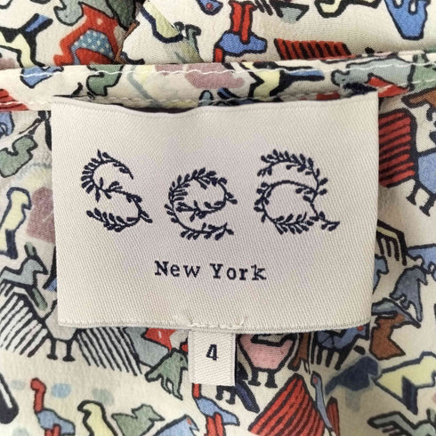 シーニューヨーク sea new york 総柄 1ポケット S/S シャツブラウス レディース US:4