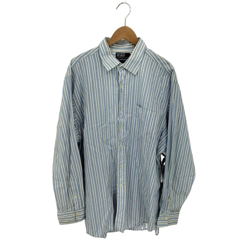 ポロバイラルフローレン Polo by RALPH LAUREN CURHAM CLASSIC FIT 襟芯 ストライプ 長袖シャツ メンズ 17 1/2