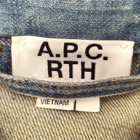 アーペーセー A.P.C. RTH ペンキ加工ユーティリティデニムジャケット メンズ import:XL