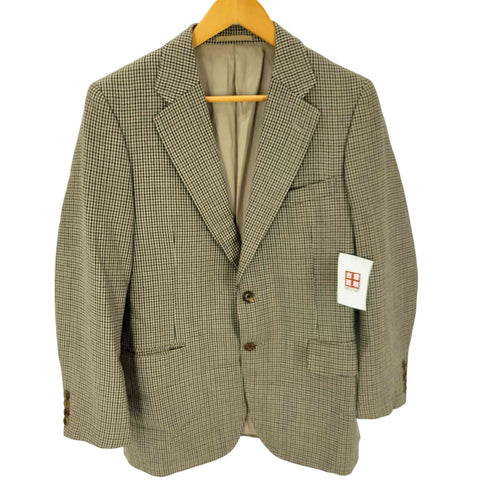 バーバリーズ BURBERRYS 80-90S OLD 千鳥格子 ウール シングルブレスト 2B テーラード ジャケット メンズ