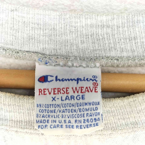 チャンピオン Champion 90S 刺繍タグ REVERSE WEAVE TUFTS MEDICAL メンズ XL