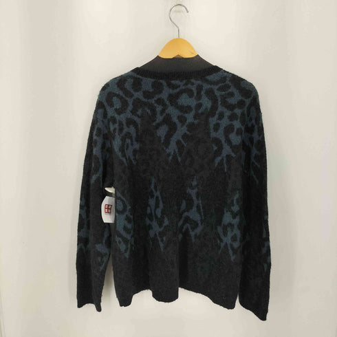ラッドミュージシャン LAD MUSICIAN PULLOVER CREW NECK KNIT レオパードデザイン モヘア混 クルーネックニットセーター メンズ 44