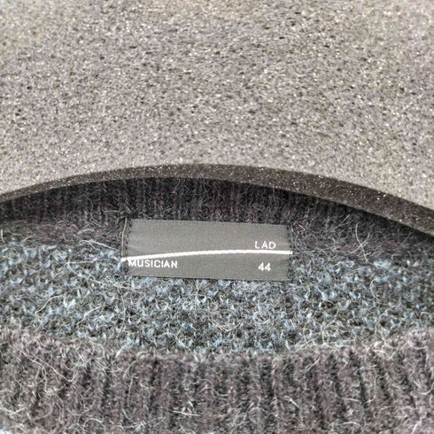 ラッドミュージシャン LAD MUSICIAN PULLOVER CREW NECK KNIT レオパードデザイン モヘア混 クルーネックニットセーター メンズ 44