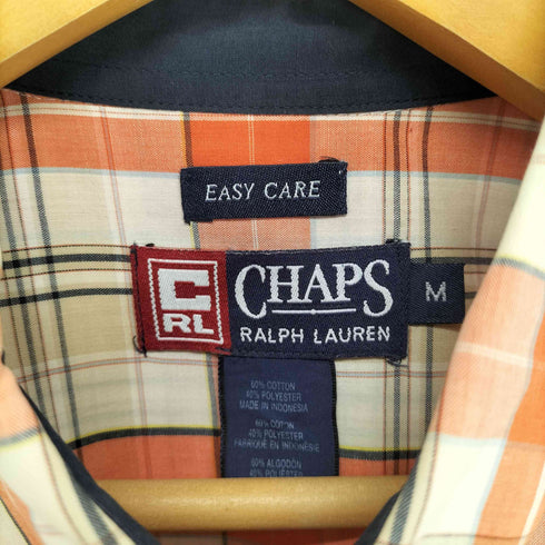 チャップスラルフローレン CHAPS RALPH LAUREN 半袖チェックシャツ メンズ M