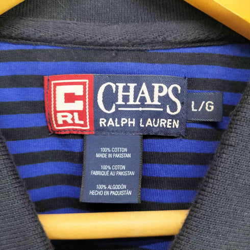チャップスラルフローレン CHAPS RALPH LAUREN ボーダーポロシャツ メンズ L