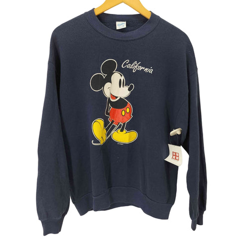 ベルバシーン Velva Sheen USA製 california キャラクタープリント クルーネックスウェット メンズ import:M