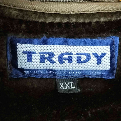 TRADY ファーライナー付き カウレザー ジップブルゾン メンズ import:XXL