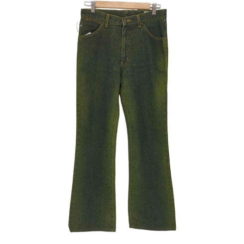 ラングラー Wrangler Y2K 後染め フレアデニムパンツ レディース 68cm