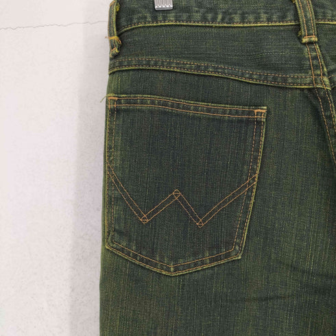 ラングラー Wrangler Y2K 後染め フレアデニムパンツ レディース 68cm