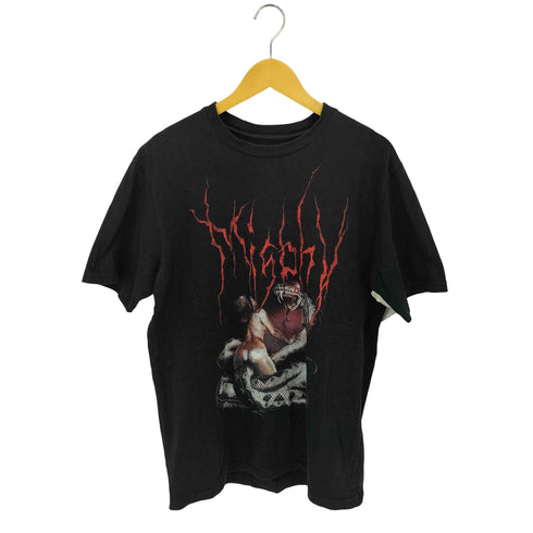 ミスビヘイブ MISBHV スネーク メタルロゴ クラックデザイン クルーネック 半袖Tシャツカットソー メンズ L