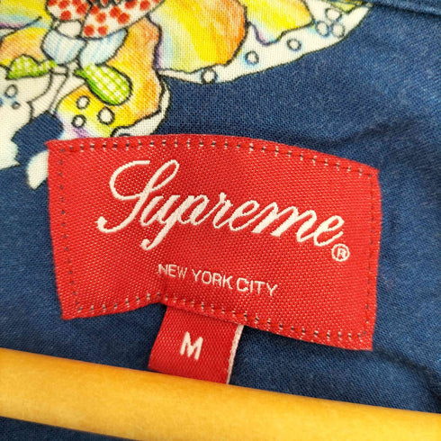 シュプリーム Supreme GONZ BUTTERFLY RAYON SHIRT ゴンズ バタフライ レーヨンオープンカラー 半袖シャツ メンズ M