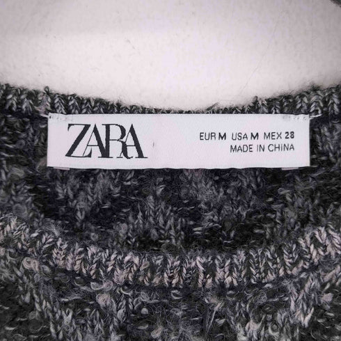 ザラ ZARA ノースリーブニットワンピース レディース import:M