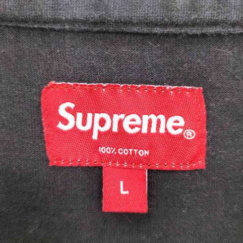 シュプリーム Supreme リフレクティブ スモールロゴプリント クルーネック 長袖Tシャツ カットソー メンズ L
