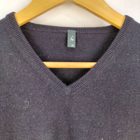カシミヤ混 Vネック ウールニット メンズ JPN:M