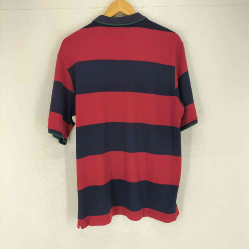 ランズエンド LANDS END カットソー生地 ボーダーポロシャツ MADE IN USA メンズ L