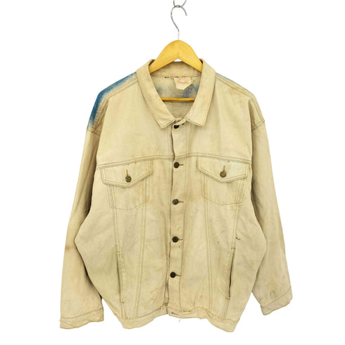 SHI-LON SPORTSWEAR バックペイントデザイン デニム トラッカージャケット メンズ L