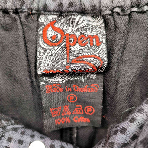 OPEN MIND 00s Y2K ギンガムチェック 切替 サルエルパンツ メンズ FREE