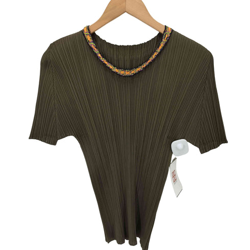 プリーツプリーズイッセイミヤケ PLEATS PLEASE ISSEY MIYAKE 17AW チロリアンテープ プリーツカットソー レディース 4