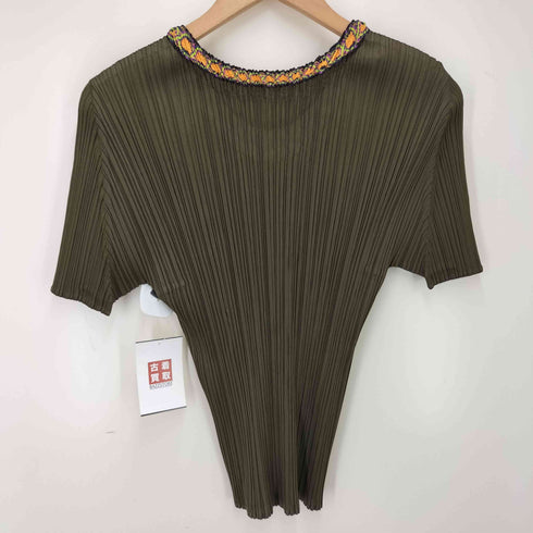 プリーツプリーズイッセイミヤケ PLEATS PLEASE ISSEY MIYAKE 17AW チロリアンテープ プリーツカットソー レディース 4