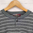 ZONZ MADE IN USA ヘンリーネックボーダーカットソー メンズ L
