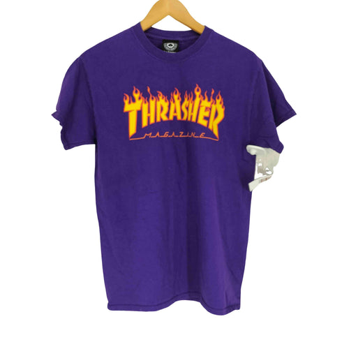 スラッシャー THRASHER フレイムロゴ Tシャツ メンズ M