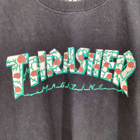 スラッシャー THRASHER バラモチーフロゴ Tシャツ メンズ