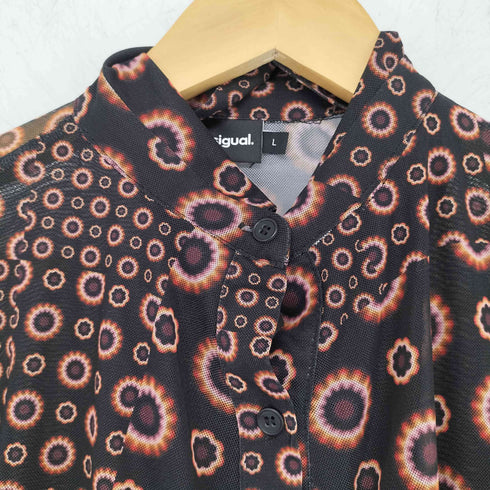 デシグアル Desigual パッチワーク ギャザーTシャツ レディース import:L