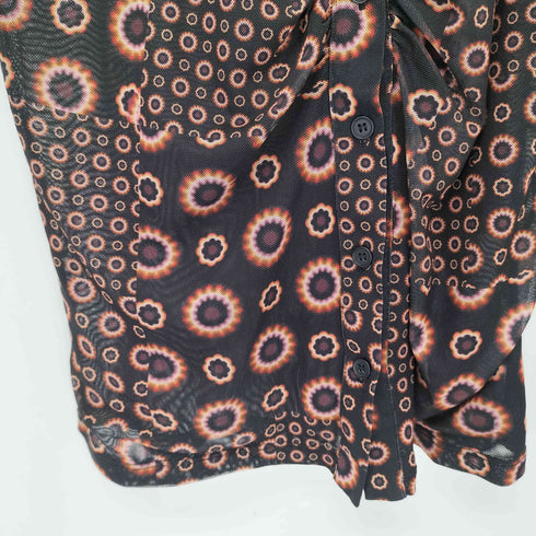 デシグアル Desigual パッチワーク ギャザーTシャツ レディース import:L