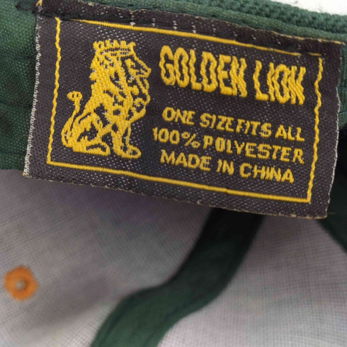 GOLDEN LION フロント刺繍 6パネルキャップ メンズ