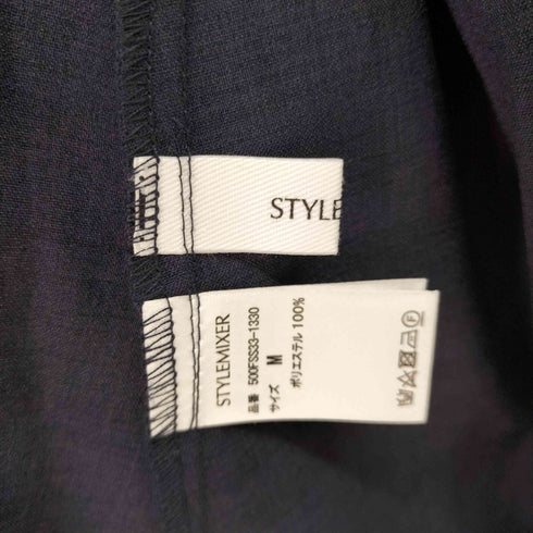 スタイルミキサー STYLEMIXER ウエストタックフレアシャツワンピース レディース JPN:M