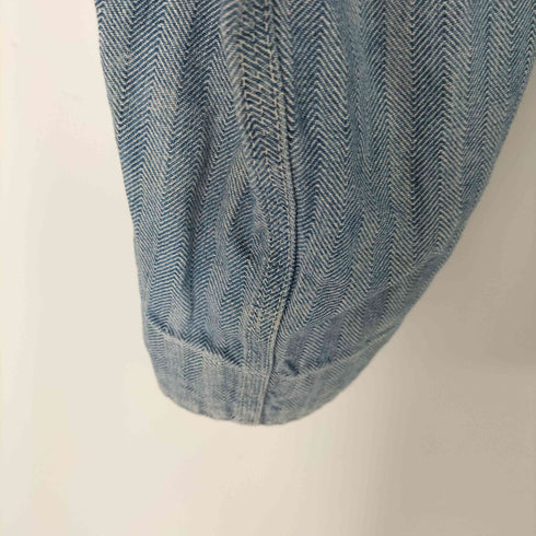 ポロラルフローレン POLO RALPH LAUREN 90s made in usa 襟コーデュロイ ヘリンボーンデニムジャケット メンズ JPN:XL