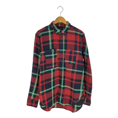 エンジニアードガーメンツ Engineered Garments USA製 山ポケ ガチャポケ ヘビーチェックネルシャツ メンズ JPN:M