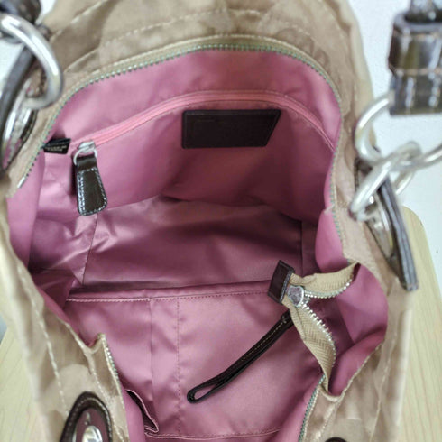 コーチ COACH シグネチャーロゴ エナメルハンドルトートバッグ レディース