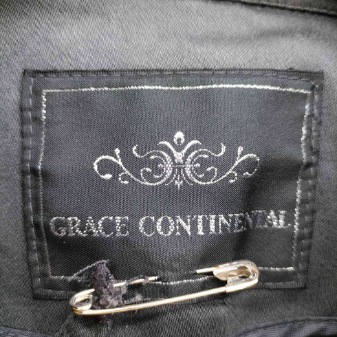 グレースコンチネンタル GRACE CONTINENTAL レザーライン トレンチコート レディース EUR:38