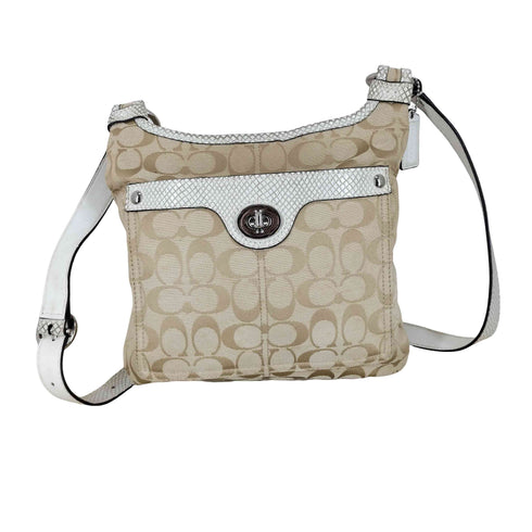 コーチ COACH シグネチャーロゴ キャンバスショルダーバッグ レディース