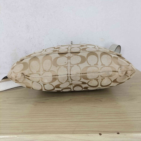 コーチ COACH シグネチャーロゴ キャンバスショルダーバッグ レディース