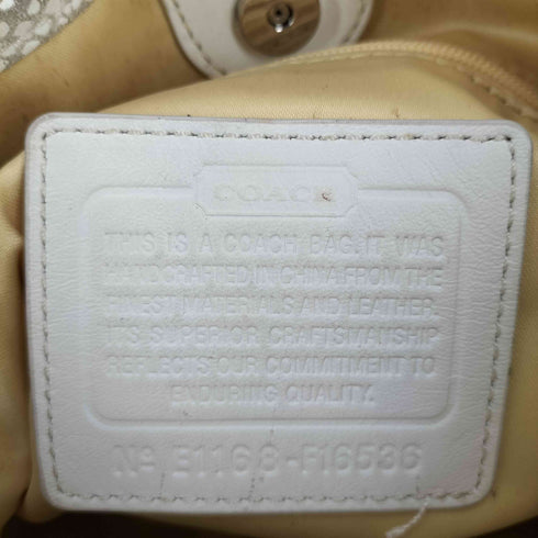 コーチ COACH シグネチャーロゴ キャンバスショルダーバッグ レディース