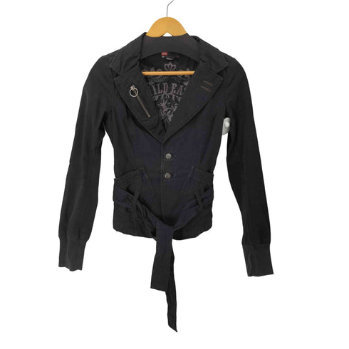 ディーゼル DIESEL Y2K ギミック ベルト ジャケット レディース import:XS