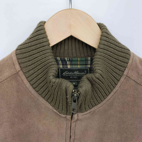 エディーバウアー Eddie Bauer 裏地チェック コットンテンセル ジップアップジャケット メンズ import:M