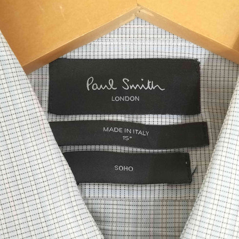 ポールスミスロンドン Paul Smith LONDON イタリア製 SOHO チェックドレスシャツ メンズ